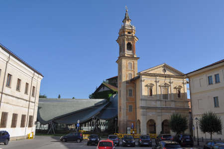 SAVIGLIANO, ITALY - CIRCA JUNE 2021: Crusa Neira (translation Black Cross) auditoriumのeditorial素材