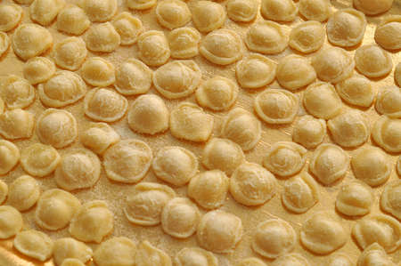 orecchiette traditional Italian pasta food from Apulia regionの写真素材