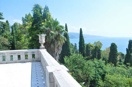 VENTIMIGLIA, ITALY - CIRCA AUGUST 2020: Hanbury botanical gardens in Mortolaのeditorial素材