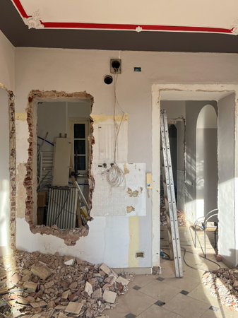 building site aka construction site for construction worksの写真素材