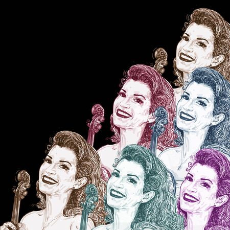 violinist and blackの写真素材