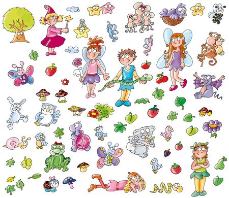 icons for sites elves and fairiesの写真素材