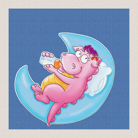 dragon with bottleの写真素材