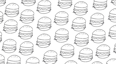 Cards or cloths with the motif repeated to the drawn design, a sandwich designed for even bannersの写真素材