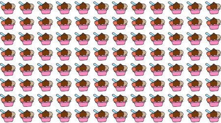 ice cream designed for vintage clothの写真素材