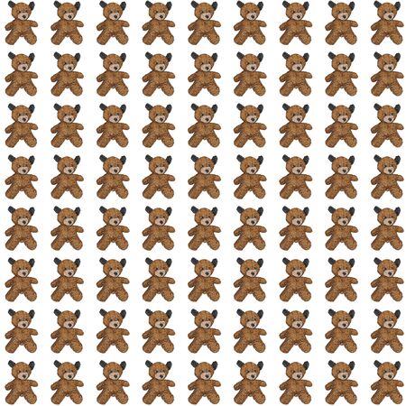 Bear repeated patternの写真素材