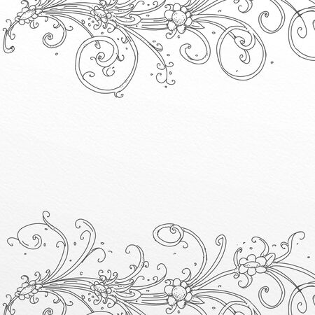 cloth or paper, with floral decor colored, for gift cardの写真素材