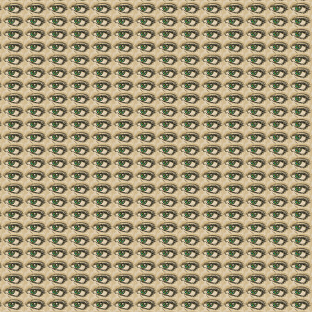 woman's eye cosmetics designed for cloth, vintageの写真素材