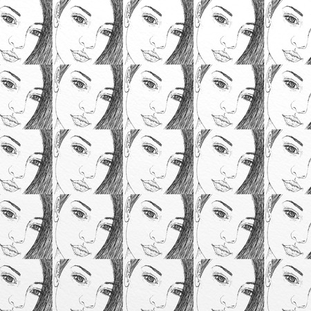 gift card design with womenの写真素材