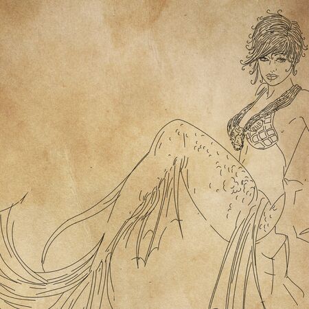 siren womanの写真素材