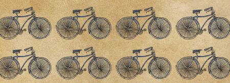 Banners templates bicycle design, vintageの写真素材