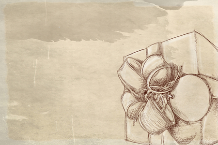 a packed giftの写真素材