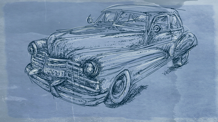 50s sports carの写真素材