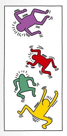 stylized series of the little man, for banners or templatesの写真素材