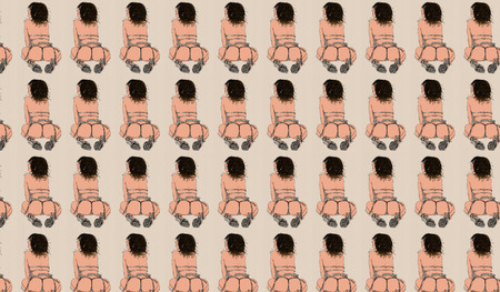 Woman, erotic, refined and sensual lineの写真素材