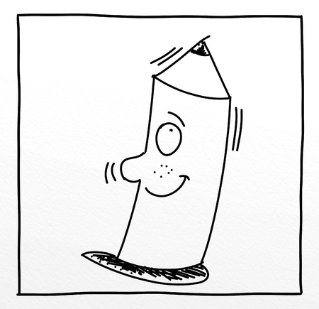 pencil illustrationの写真素材