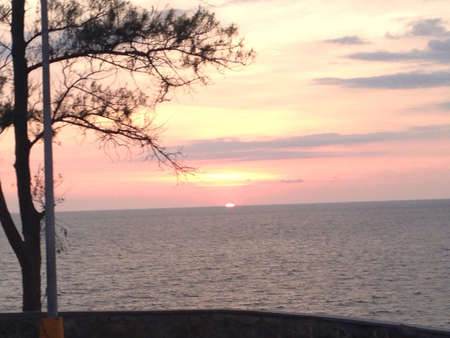 Beautiful beach sunsetの素材