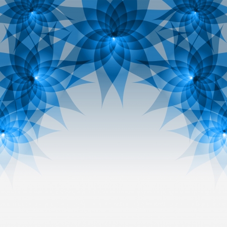 Floral abstract blue- gray background with flowers lilies  Greeting or invitation card  のイラスト素材