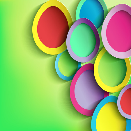 Abstract background with colorful Easter egg  のイラスト素材