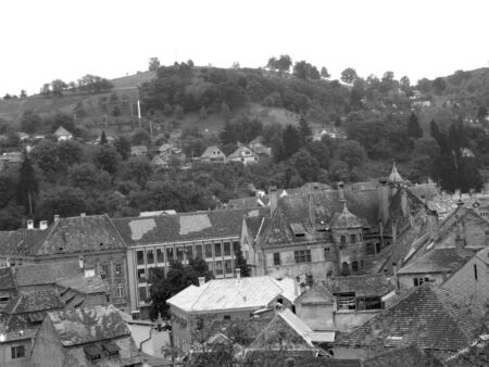 Panoramic view of a cityの写真素材