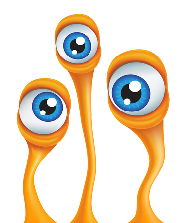 Cartoon Alien Eyesのイラスト素材