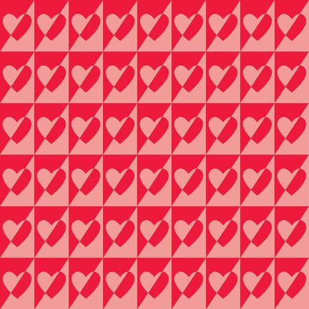 Pattern with hearts, Valentines day. Vector background. Hearts seamless pattern.のイラスト素材