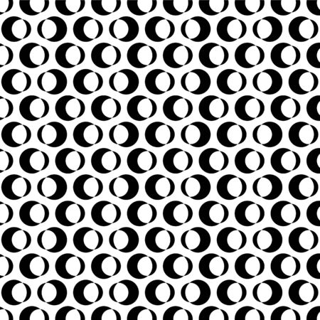Vector seamless pattern. Modern stylish texture. Repeating geometric tiles with circle.のイラスト素材