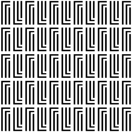 Vector seamless pattern. Modern stylish texture. Repeating geometric tiles with rectangular lines.のイラスト素材