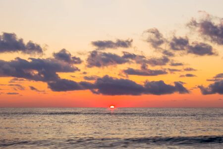 Cloudscape over the seaの写真素材