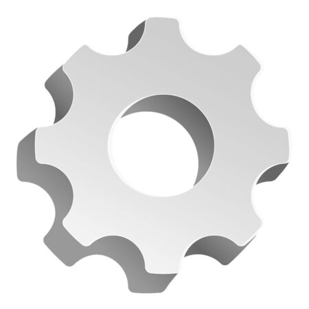 Game graphics 3d icon settings. Illustration of settings vector icon. Settings sign symbolのイラスト素材