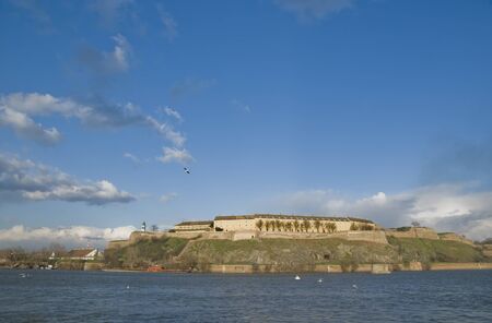 Novi sad,Petrovaradin castle on Danube, state of Exit festivalの写真素材