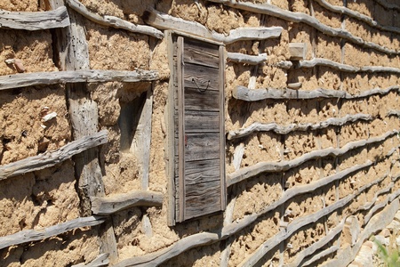Detail of  old house in South-East Serbia or Bulgaria, Balkan Mountain - Stara Planinaの写真素材