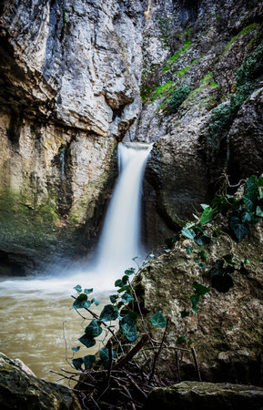 Waterfall, Momin skok, Bulgaria. The beauty of the Bulgarian.の写真素材