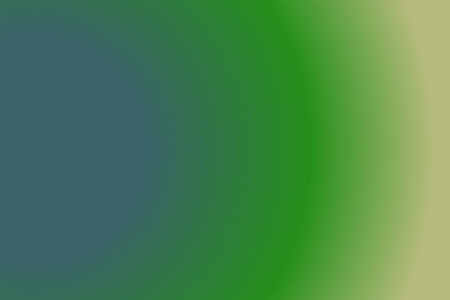 semi-circle gradation of blue green and yellow for the background