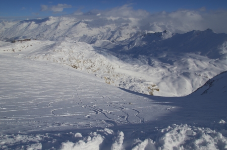 Ski resort France Espace Killy, Val Claret, Tignes and Val d'Isere の写真素材