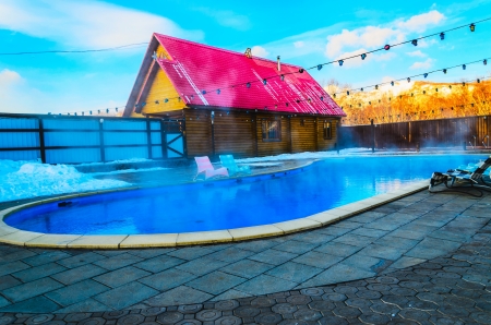 Freeride skiing on the volcanoes of Kamchatka Peninsula, Russia.のeditorial素材