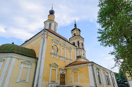The Golden ring of Russia, Vladimir city, the territory of city planetarium. St. Trinity Church, 1749.のeditorial素材