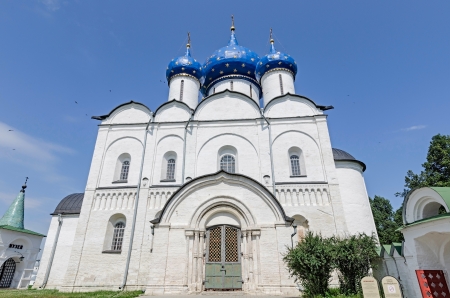The city of Suzdal, the Golden ring of Russia, the Kremlin with the Christmas Cathedral, 1220.のeditorial素材