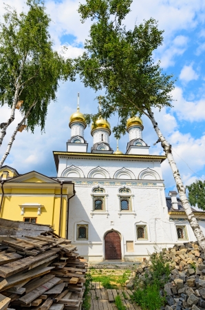 Church of Michael the Archangel of the village Mihailovskaya Sloboda, Russia.の写真素材