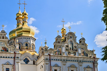 Kiev-Pechersk Lavra was founded in 1051 by Yaroslav the Wise, Kiev, Ukraine.の写真素材