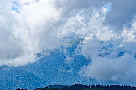 Landscapes and views of Krasnaya Polyana, Sochi, Russia.