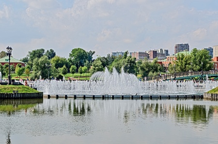 Estate of Tsaritsyno, Moscow, Russia, founded in the early 16th century.のeditorial素材