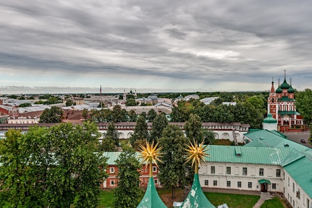 The Golden ring of Russia, the Spaso-Transfiguration monastery, founded in the 12th century, the city of Yaroslavl.の写真素材