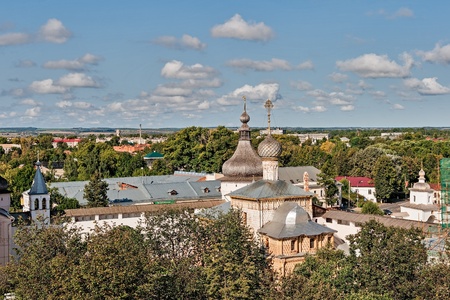 The Golden ring of Russia, Rostov Kremlin, founded in the 12th century, the city of Rostov Veliky.の写真素材
