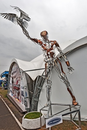 ZHUKOVSKY, RUSSIA - AUGUST 30: a Demonstration of the aircraft at the International aviation and space salon MAKS in the event of the visit Zhukovsky, August 30, 2013.のeditorial素材