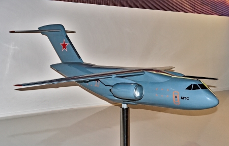 ZHUKOVSKY, RUSSIA - AUGUST 30: a Demonstration of the aircraft at the International aviation and space salon MAKS in the event of the visit Zhukovsky, August 30, 2013.のeditorial素材