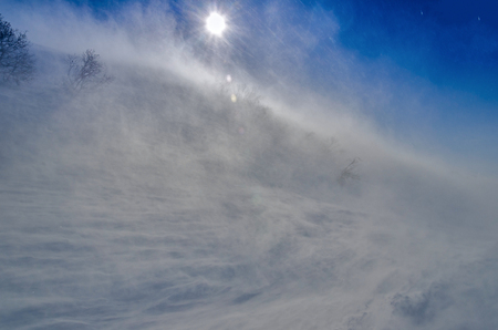 Freeride on the volcanoes of Kamchatka, Russia.の写真素材