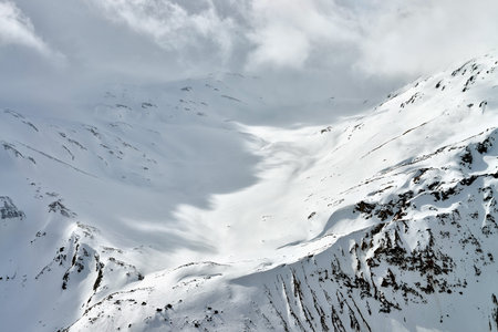 The Central Caucasus, the surroundings of the highest mountain in Europe - Elbrus and Cheget.