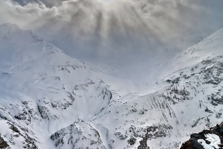 The Central Caucasus, the surroundings of the highest mountain in Europe - Elbrus and Cheget.の写真素材