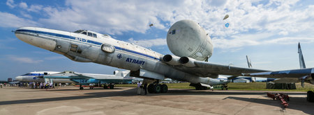 ZHUKOVSKY, RUSSIA - AUGUST 26: a Demonstration of the aircraft at the International aviation and...